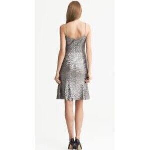 Banana Republic x L'Wren Scott Silver Sequin Limited Edition PartyDress Size 10p